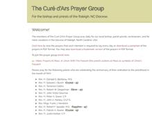 Tablet Screenshot of cureprayergroup.org